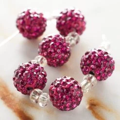 Deals 🎁 Hot Pink Rhinestone & Clay Round Beads, 10mm by Bead Landing™ 🔥 -Deals Bead Landing Store 10547888 20