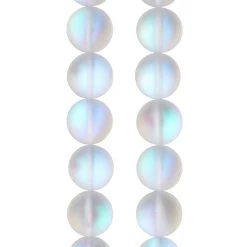 Wholesale 🔥 White Opal Glass Round Beads, 10mm by Bead Landing™ 💯