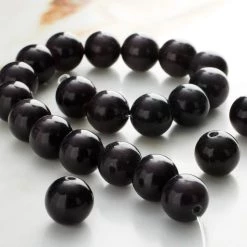 Buy 🎉 Black Cat's Eye Glass Round Beads, 10mm by Bead Landing™ 🧨 -Deals Bead Landing Store 10548515 20