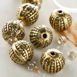 Flash Sale 🛒 Gold Zinc Lantern Beads, 10mm by Bead Landing™ ✔️ -Deals Bead Landing Store 10548518 20