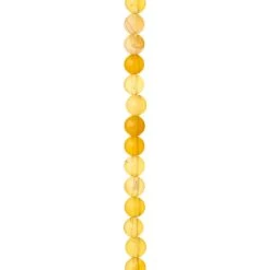 Deals 👏 Yellow Dyed Agate Round Beads, 6mm by Bead Landing™ 🌟