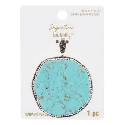 Hot Sale 💯 Signature Color Shop Turquoise Howlite Pendant By Bead Landing™ 🎉