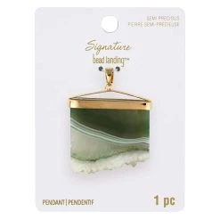 Flash Sale 🛒 Signature Color Shop Green Druzy Quartz Pendant By Bead Landing™ 🔥