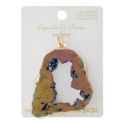 New 🎉 Dark Green Druzy Quartz Pendant By Bead Landing™ 🎁