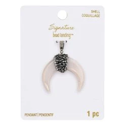 New 🎁 Signature Color Shop Ivory Horn Pendant By Bead Landing™ 😀