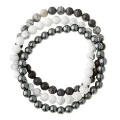 Buy 🧨 Signature Color Shop White Howlite Bracelets By Bead Landing™ 🛒