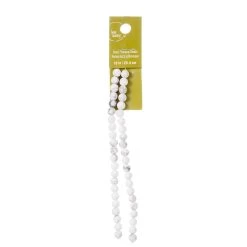 Top 10 🔥 12 Pack: Matte White & Gray Howlite Round Beads, 6mm by Bead Landing™ 🎁 -Deals Bead Landing Store 10549761 1