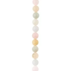 Outlet 🔥 12 Pack: Multicolor Morganite Round Beads, 6mm by Bead Landing™ ✔️