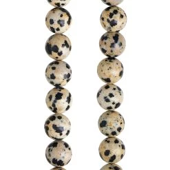 Best Pirce ✨ Dalmatian Jasper Round Beads, 8mm by Bead Landing™ 🧨