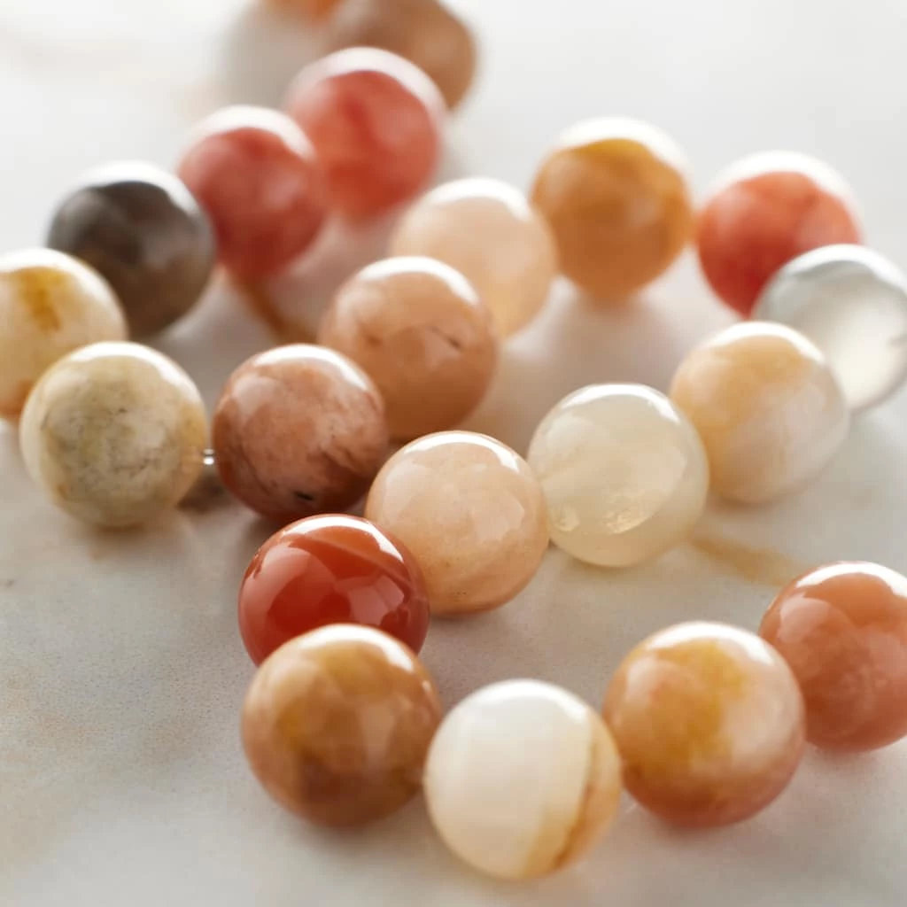 Cheap ๐ Orange & Pink Sunstone Round Beads, 8mm by Bead Landing™ ๐ฏ 4 Cheap ๐ Orange & Pink Sunstone Round Beads, 8mm by Bead Landing™ ๐ฏ - Image 2