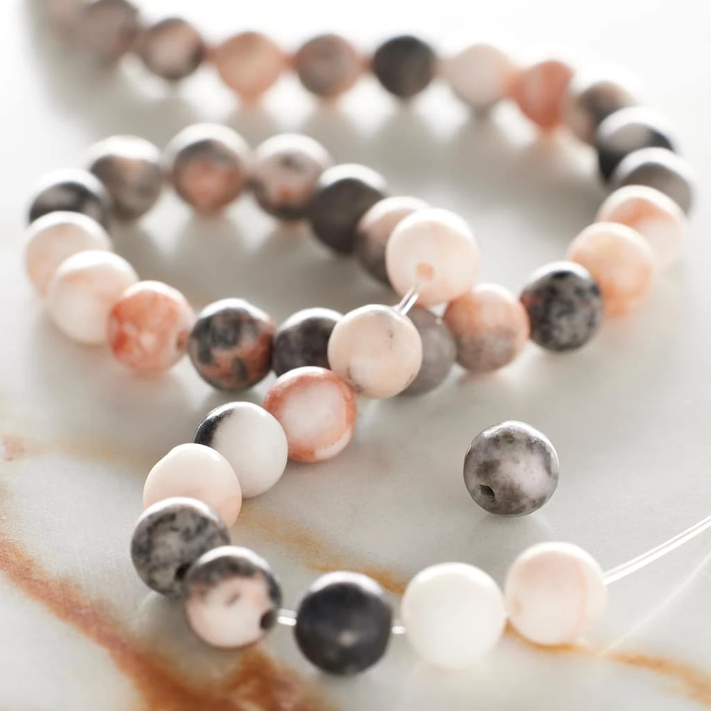 Best deal ✨ Pink & Gray Mix Agate Round Beads, 6mm by Bead Landing™ 🌟 4 Best deal ✨ Pink & Gray Mix Agate Round Beads, 6mm by Bead Landing™ 🌟 - Image 2