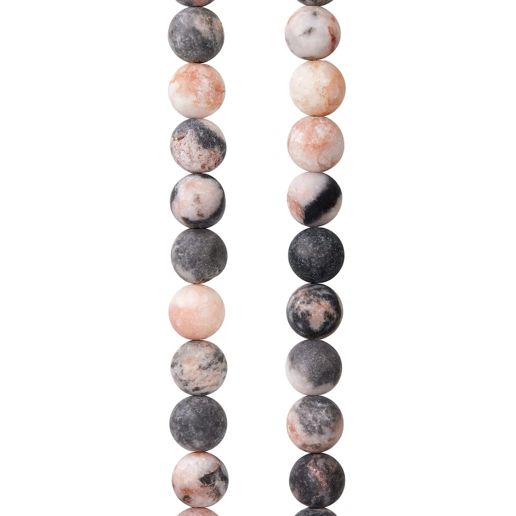 Flash Sale ⭐ Pink & Gray Mix Agate Round Beads, 8mm by Bead Landing™ ✨ 3 Flash Sale ⭐ Pink & Gray Mix Agate Round Beads, 8mm by Bead Landing™ ✨