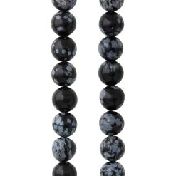 Brand new ⌛ Black & Gray Jasper Round Beads, 8mm by Bead Landing™ 💯