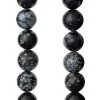 Outlet 👏 Black & Gray Jasper Round Beads, 10mm by Bead Landing™ 👏
