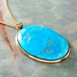Outlet ✨ Signature Color Shop Gold & Turquoise Howlite Pendant By Bead Landing™ 💯 -Deals Bead Landing Store 10550147 20