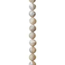 Cheapest 🌟 Gray 👩 Mother of Pearl Round Beads, 8mm by Bead Landing™ 😍