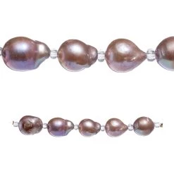 Best deal ❤️ Iridescent Dark Gray Baroque Pearl Rondel Beads by Bead Landing™ 💯