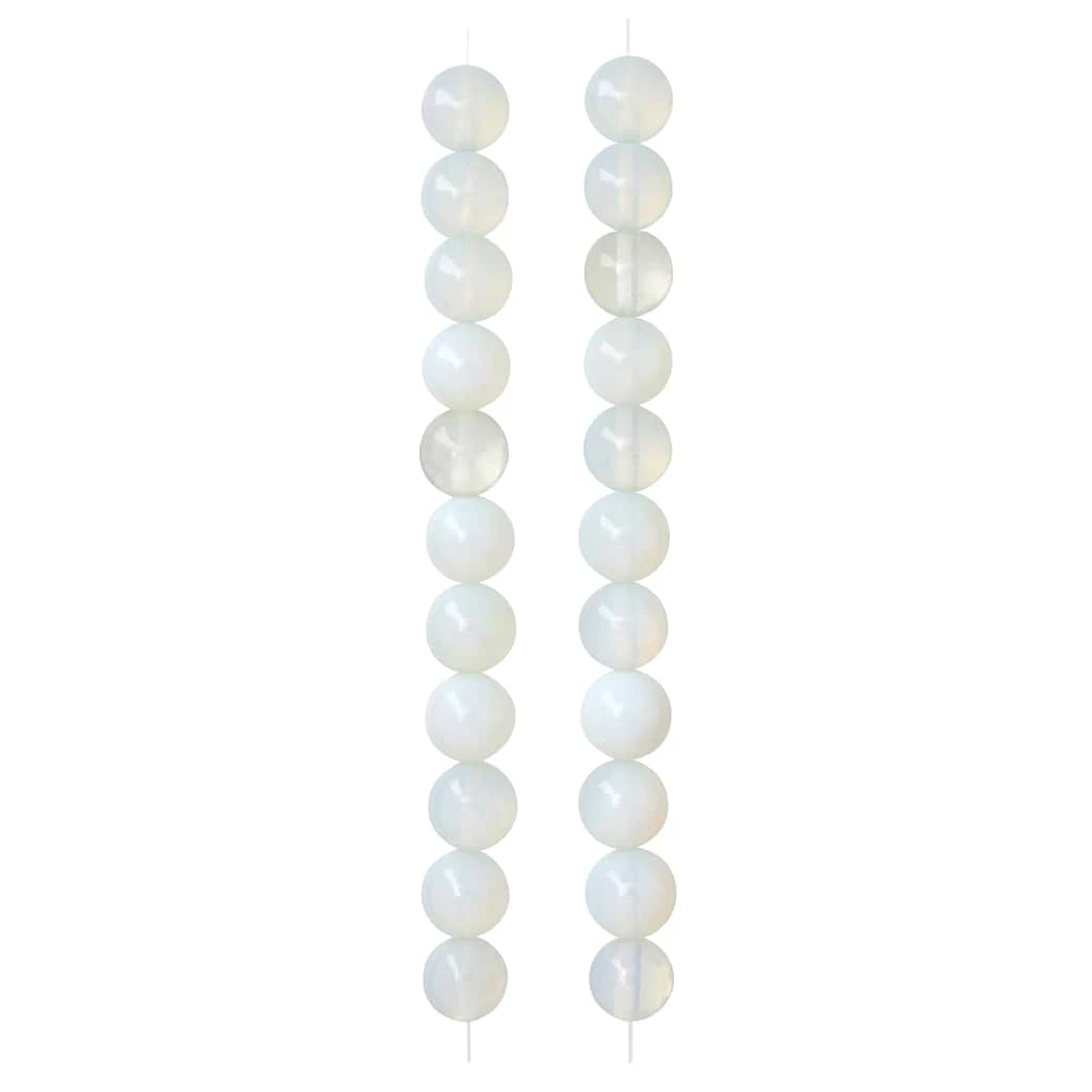 Hot Sale 😍 Opal Moonstone Glass Round Beads, 10mm by Bead Landing™ 🛒 5 Hot Sale 😍 Opal Moonstone Glass Round Beads, 10mm by Bead Landing™ 🛒 - Image 3