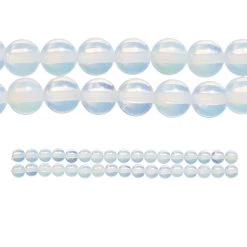 Flash Sale 🤩 12 Pack: Opal Moonstone Glass Round Beads, 8mm by Bead Landing™ 😀