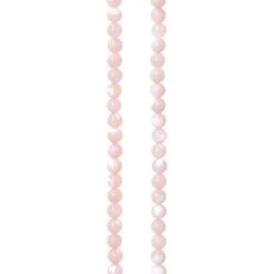 Buy 🌟 Light Pink 👩 Mother of Pearl Round Beads, 4mm by Bead Landing™ 😀