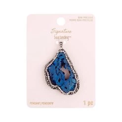 Coupon ✔️ Signature Color Shop Blue Druzy Pendant By Bead Landing™ 💯