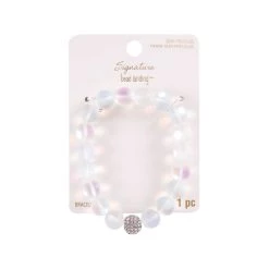 Outlet 🔔 6 Pack: Signature Color Shop White Moonstone Bracelet by Bead Landing™ 🎁 -Deals Bead Landing Store 10550605 1