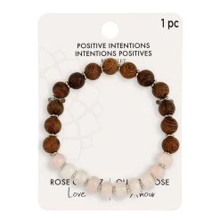 Outlet ⌛ Positive Intentions Silver Rose Quartz Bracelet By Bead Landing™ 😍