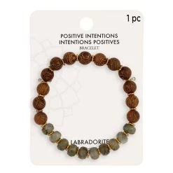 Wholesale ✨ Positive Intentions Gold Labradorite Bracelet By Bead Landing™ 🔔
