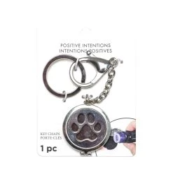 Deals 😀 Silver 🐶 Dog Paw Diffuser Key Chain by Bead Landing™ 🎁