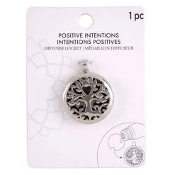 Flash Sale 🎁 Positive Intentions Tree Rhodium Diffuser Pendant by Bead Landing™ 🔥