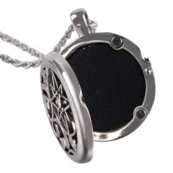 Flash Sale 🔥 Positive Intentions Star Moon Rhodium Diffuser Necklace by Bead Landing™ 😉 -Deals Bead Landing Store 10580367 2