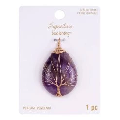 Buy ⭐ Signature Amethyst Wire Wrapped Pendant by Bead Landing™ 👏