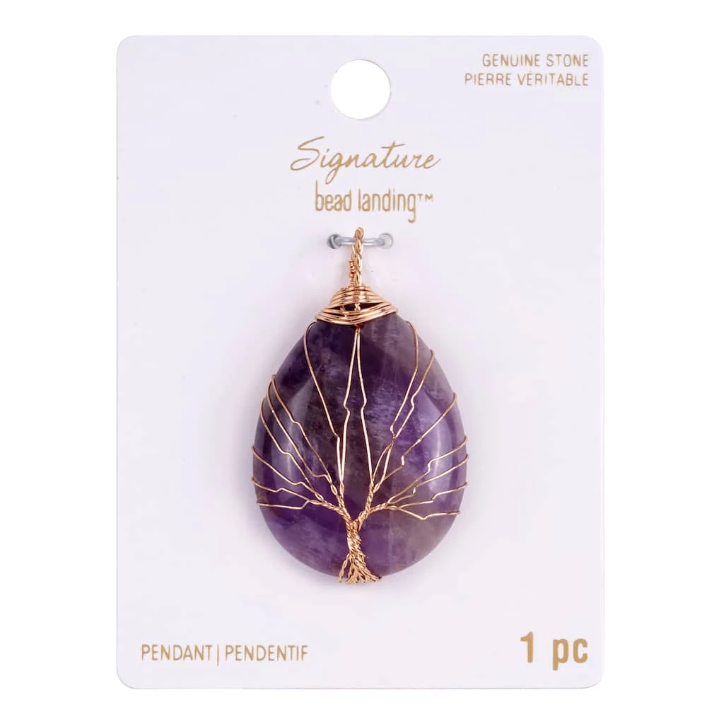Buy ⭐ Signature Amethyst Wire Wrapped Pendant by Bead Landing™ 👏 3 Buy ⭐ Signature Amethyst Wire Wrapped Pendant by Bead Landing™ 👏