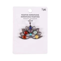 Promo ✨ Positive Intentions Lotus Antique Rhodium Pendant by Bead Landing™ 🎁