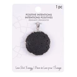 Deals 🤩 Positive Intentions Black Lava Rock Pendant by Bead Landing™ 🎉