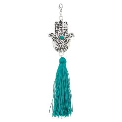 Promo 🎁 Positive Intentions Hamsa & Turquoise Tassel Pendant by Bead Landing™ ❤️