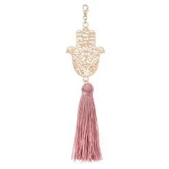 Flash Sale 😉 Positive Intentions Hamsa & Pink Tassel Pendant by Bead Landing™ 😍