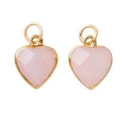 Top 10 😍 Signature Color Shop Rose Quartz Heart Charms by Bead Landing™ 🔥