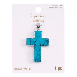Flash Sale 🌟 Signature Color Shop Turquoise Cross Pendant by Bead Landing™ ⭐
