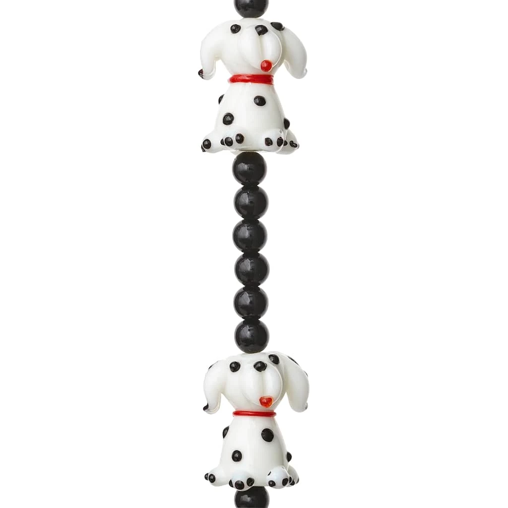 New 🤩 12 Pack: Black & White 🦮 Dog Glass Lampwork Beads, 20mm by Bead Landing™ 🧨 3 New 🤩 12 Pack: Black & White 🦮 Dog Glass Lampwork Beads, 20mm by Bead Landing™ 🧨