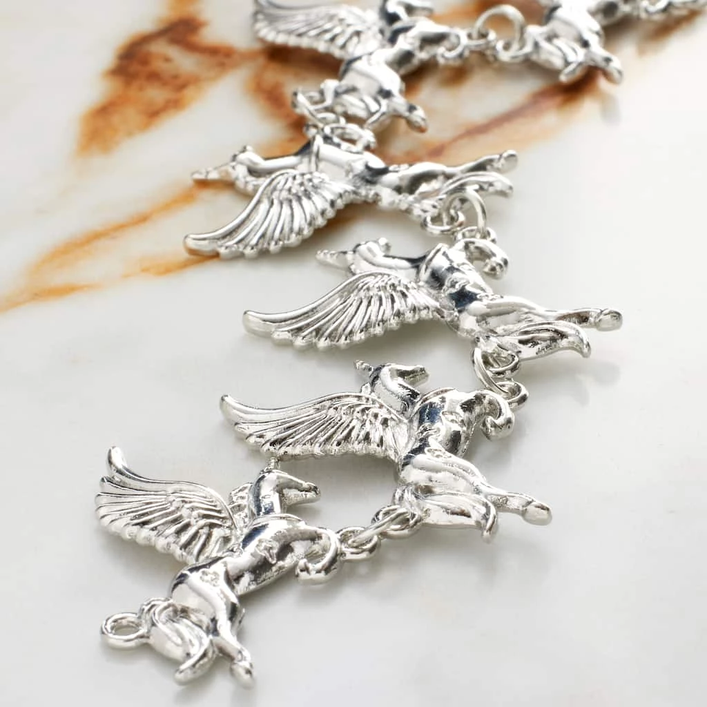 Discount β€οΈ Rhodium Metal Unicorn Charms, 23mm by Bead Landing™ π₯ 4 Discount β€οΈ Rhodium Metal Unicorn Charms, 23mm by Bead Landing™ π₯ - Image 2