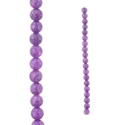 Flash Sale 🌟 12 Pack: Purple Crackled Quartz Round Beads, 10mm by Bead Landing™ 😉