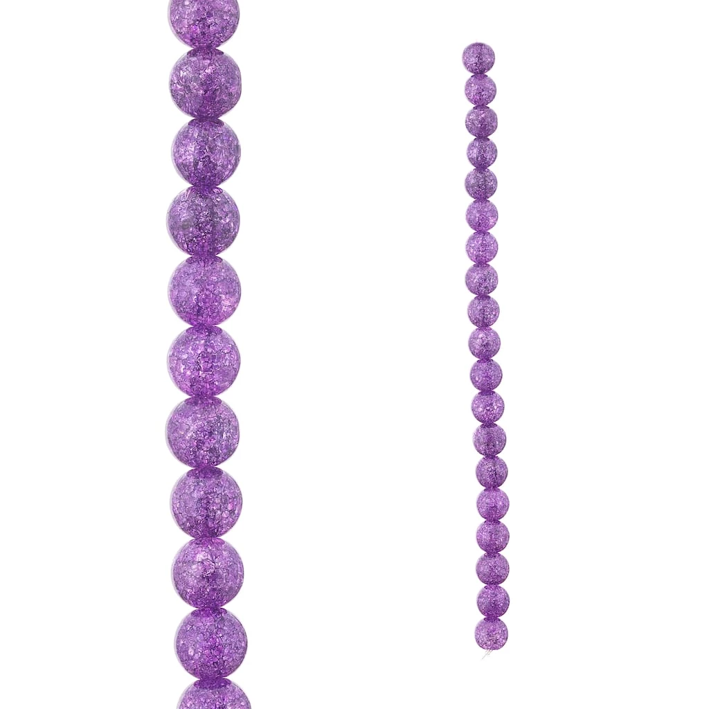 Discount π Purple Crackled Quartz Round Beads, 10mm by Bead Landing™ π 3 Discount π Purple Crackled Quartz Round Beads, 10mm by Bead Landing™ π