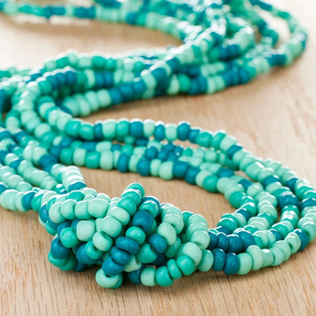 Flash Sale ❤️ Mint Blue Mix Glass Seed Beads, 6/0 by Bead Landing™ ✔️ 4 Flash Sale ❤️ Mint Blue Mix Glass Seed Beads, 6/0 by Bead Landing™ ✔️ - Image 2