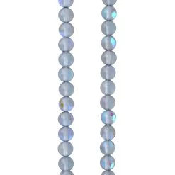 Promo 😍 Gray Synthetic Opal Glass Round Beads, 6mm by Bead Landing™ 😉