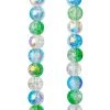Best Pirce ✨ Blue & Green Crackled Glass Round Beads, 8mm by Bead Landing™ ⭐