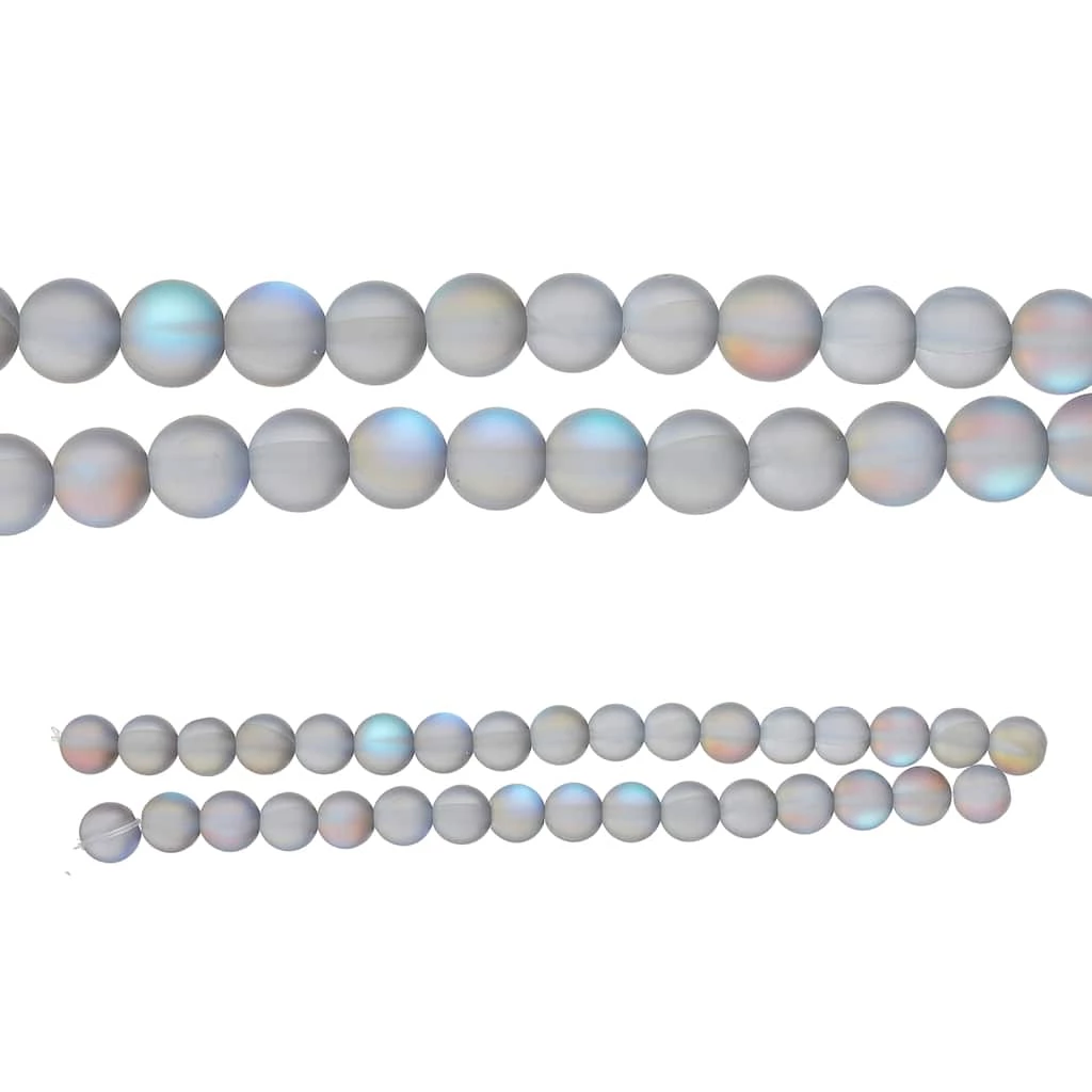 Discount 🤩 Matte Gray Opal Glass Round Beads, 8mm by Bead Landing™ 👏 3 Discount 🤩 Matte Gray Opal Glass Round Beads, 8mm by Bead Landing™ 👏