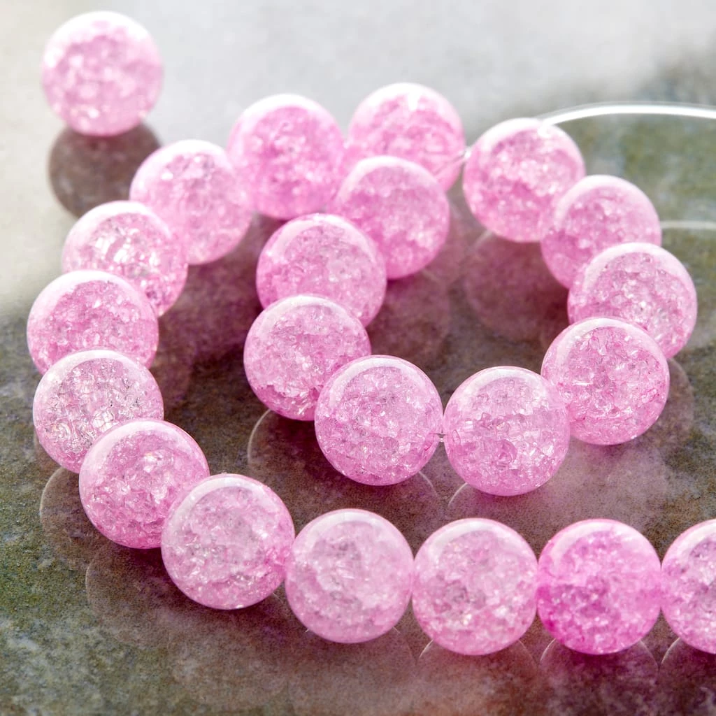 Best Pirce ๐งจ Pink Crackled Quartz Round Beads, 8mm by Bead Landing™ ๐ 4 Best Pirce ๐งจ Pink Crackled Quartz Round Beads, 8mm by Bead Landing™ ๐ - Image 2