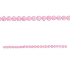 Budget 🥰 12 Pack: Pink Crackled Quartz Round Beads, 8mm by Bead Landing™ 😉