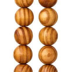 New 👏 Natural Wooden Round Beads, 25mm by Bead Landing™ 🥰